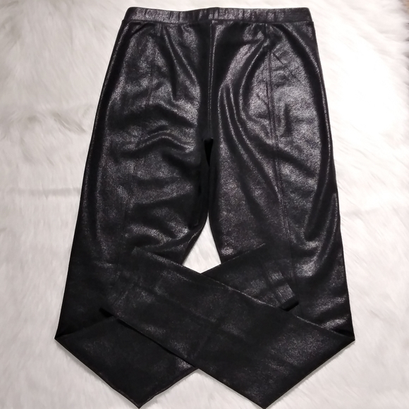 Polo Ralph Lauren Metallic Black Leggings ~ Medium - Picture 7 of 13